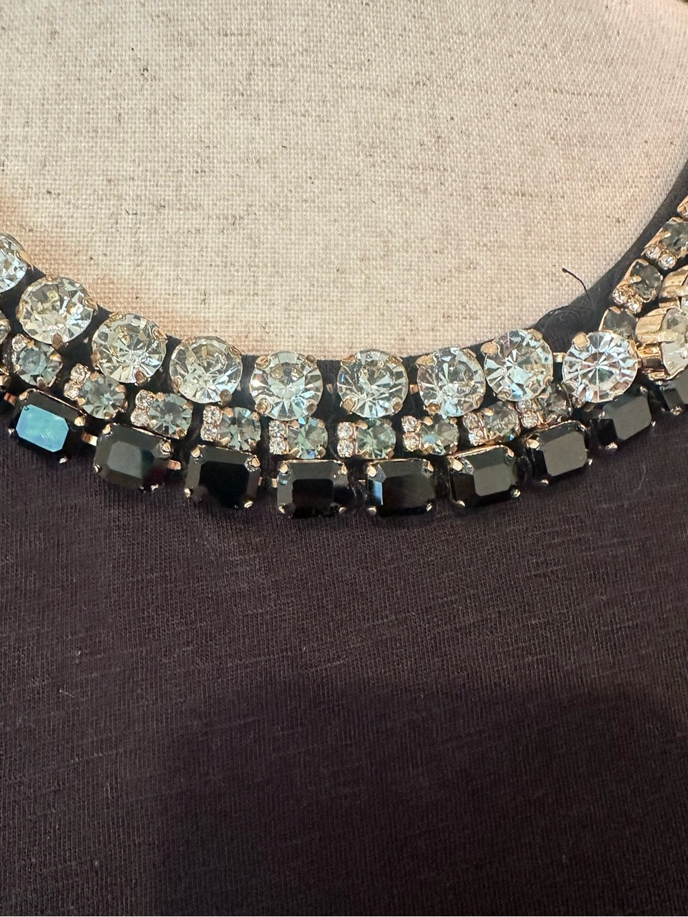 cinq a sept Black Embellished Top - Picture 5 of 12